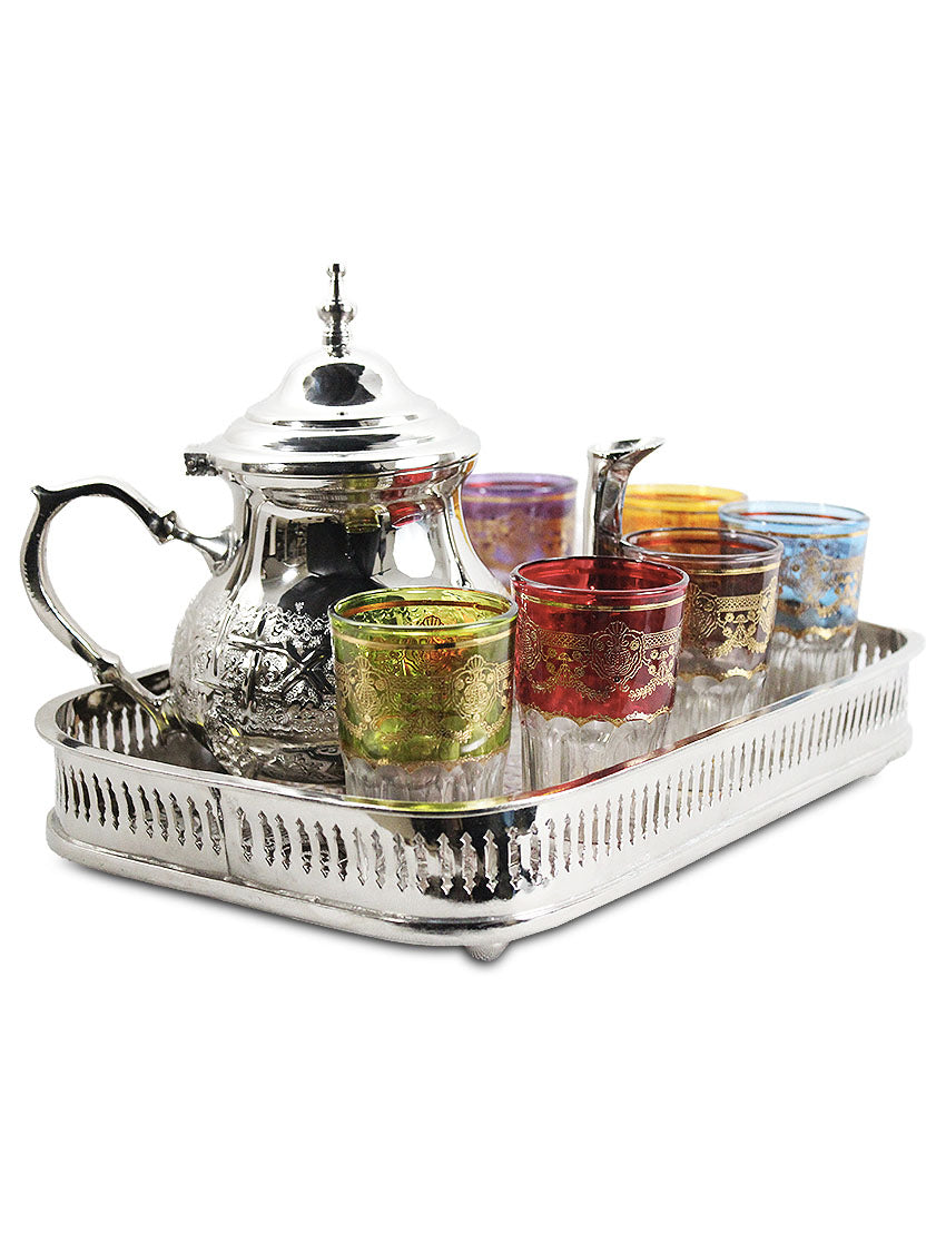 Elegante servicio de té marroquí