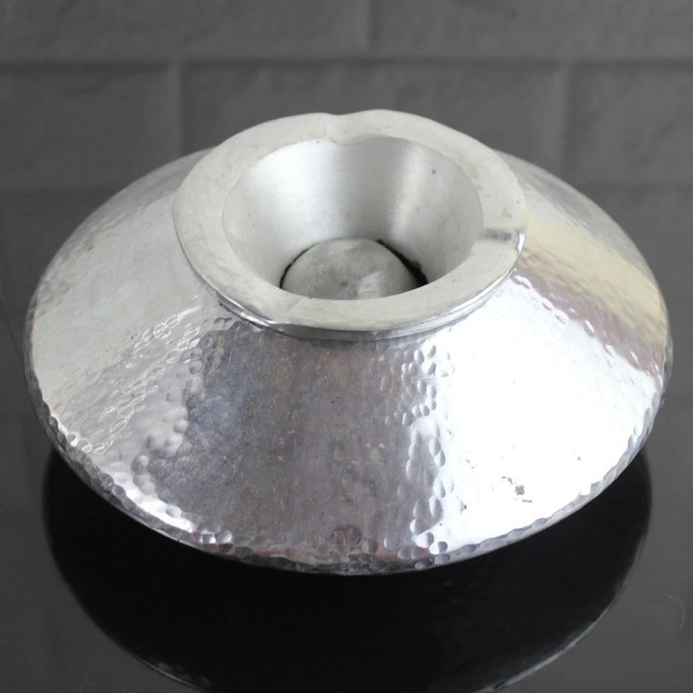 Cenicero marroquí mediano plano de aluminio
