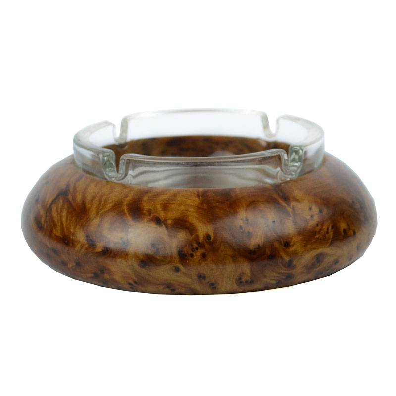 Cenicero de madera marroquí