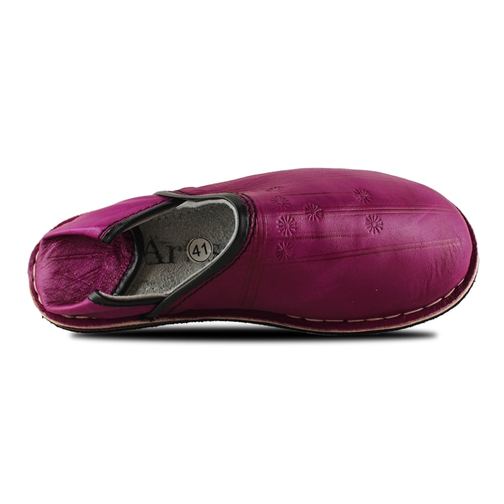 Mule zapatilla bereber fucsia