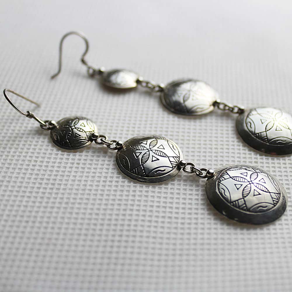 Pendientes bereberes de plata 800 Tiziri