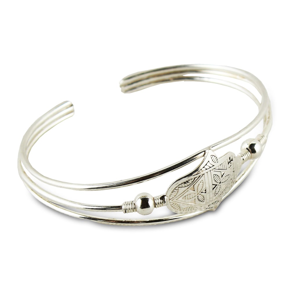 Pulsera bereber plata 800 Fátima