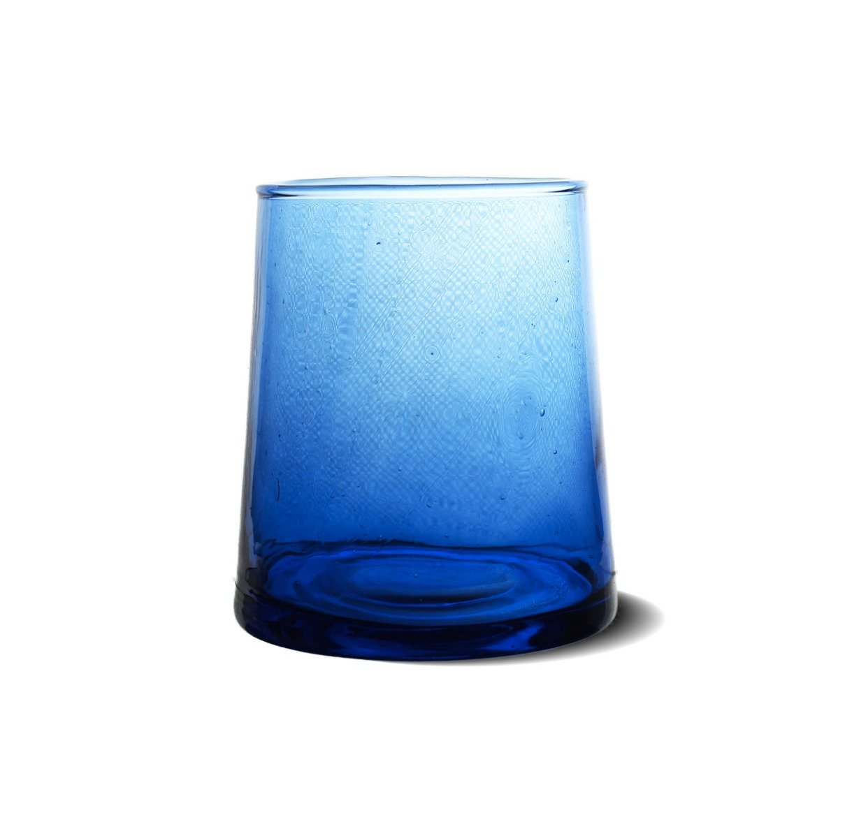 6 copas de cristal Beldi azul