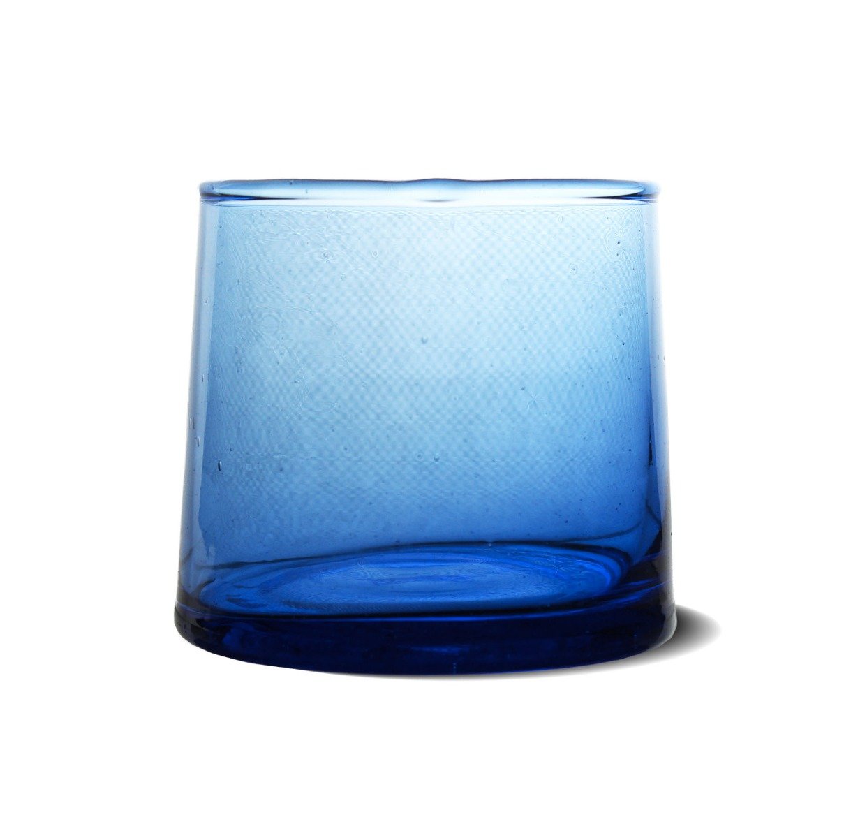 6 copas de cristal Beldi azul