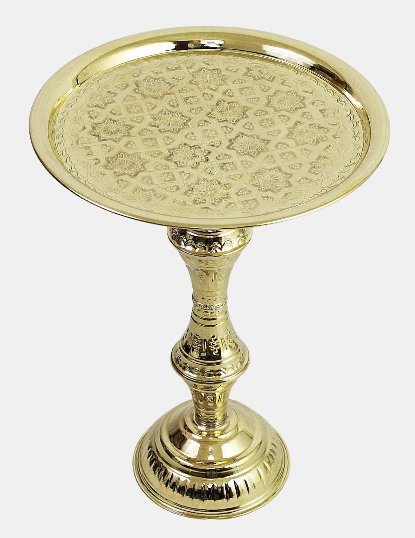 mesa de té de metal