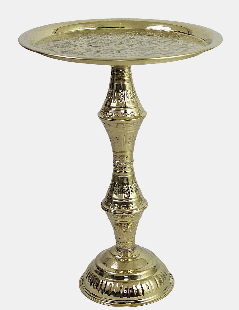 mesa de té de metal