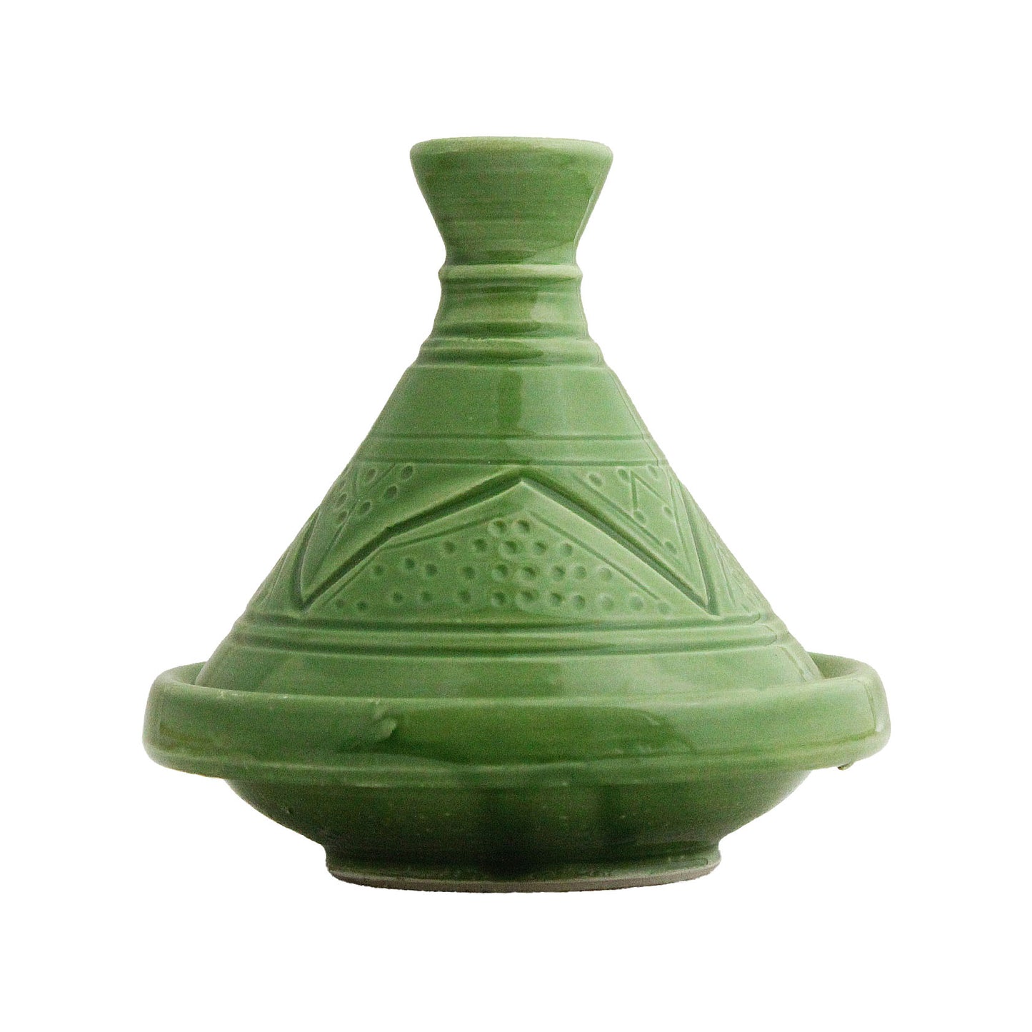Tagine grabado verde oriental