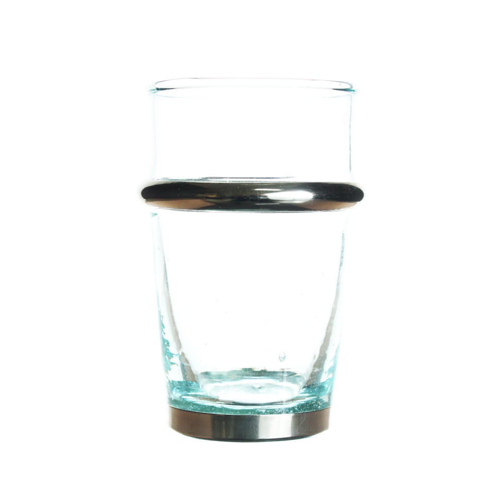 6 vasos Beldi plateados