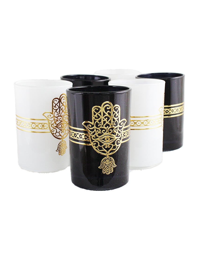6 vasos de té hechos a mano de Fátima