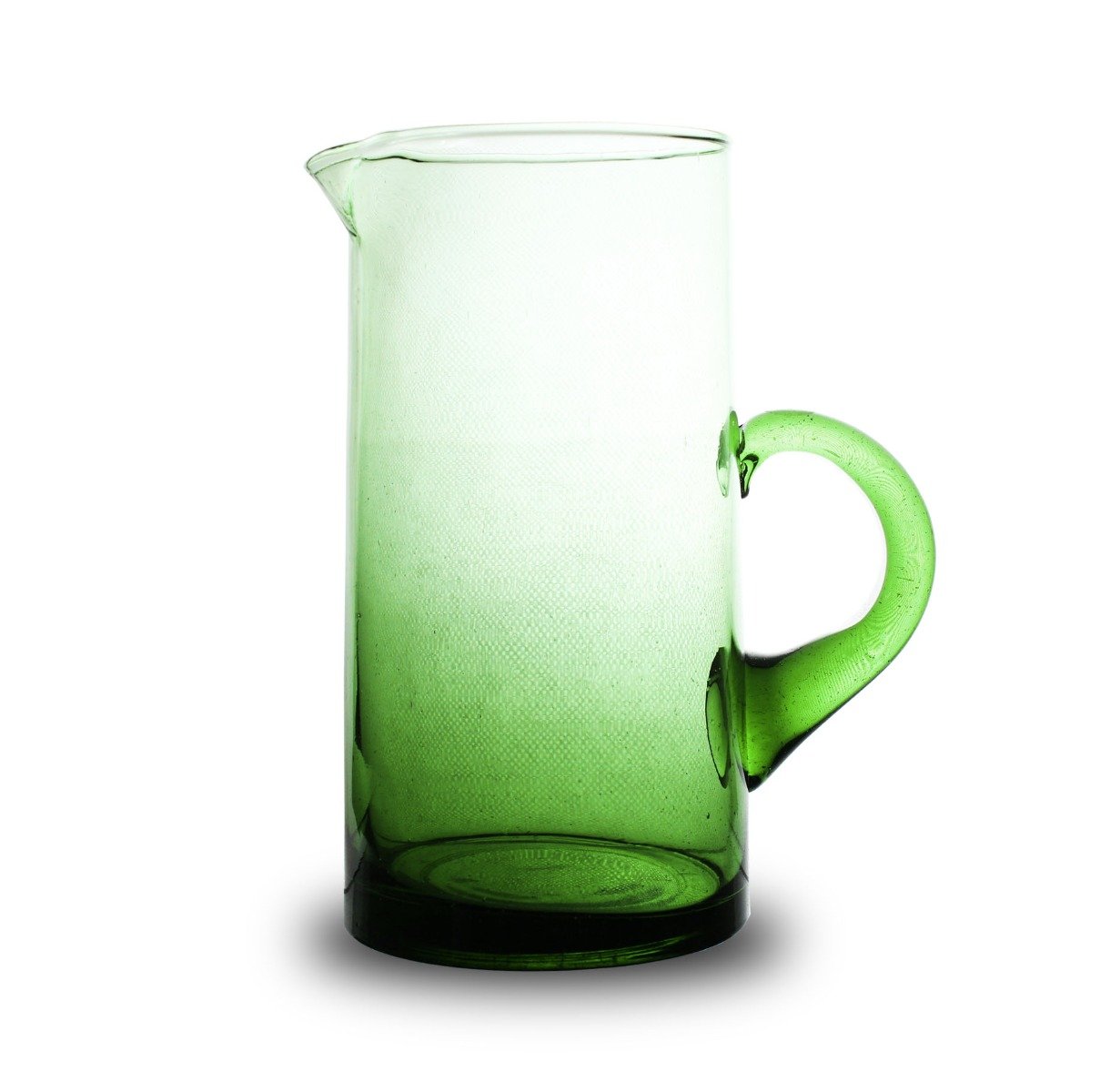 Jarra de vidrio verde Beldi