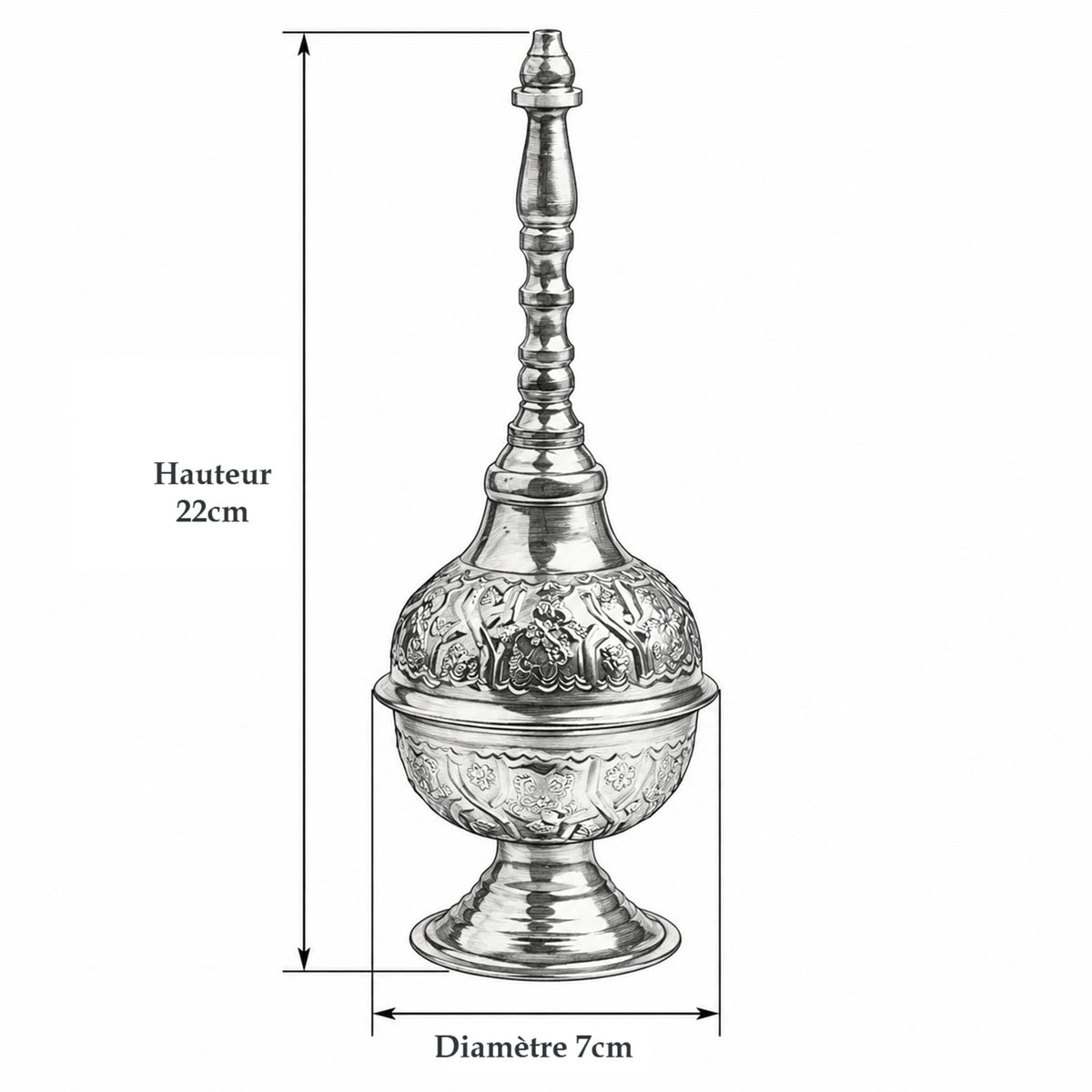 Rociador de perfume tradicional marroquí
