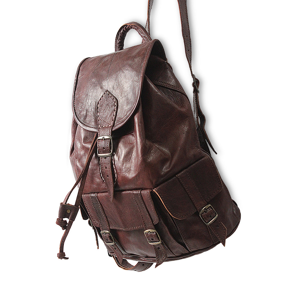 Mochila de cuero vintage