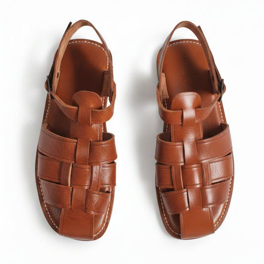 Sandale Quemado Marron Cognac