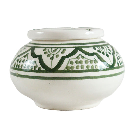 Cenicero de arcilla verde Fassi Zwak