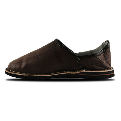 Mula Zapatilla Bereber Negro Chocolate