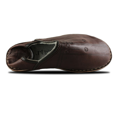 Mula Zapatilla Bereber Negro Chocolate
