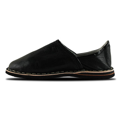 Mula zapatilla bereber Negro hombre