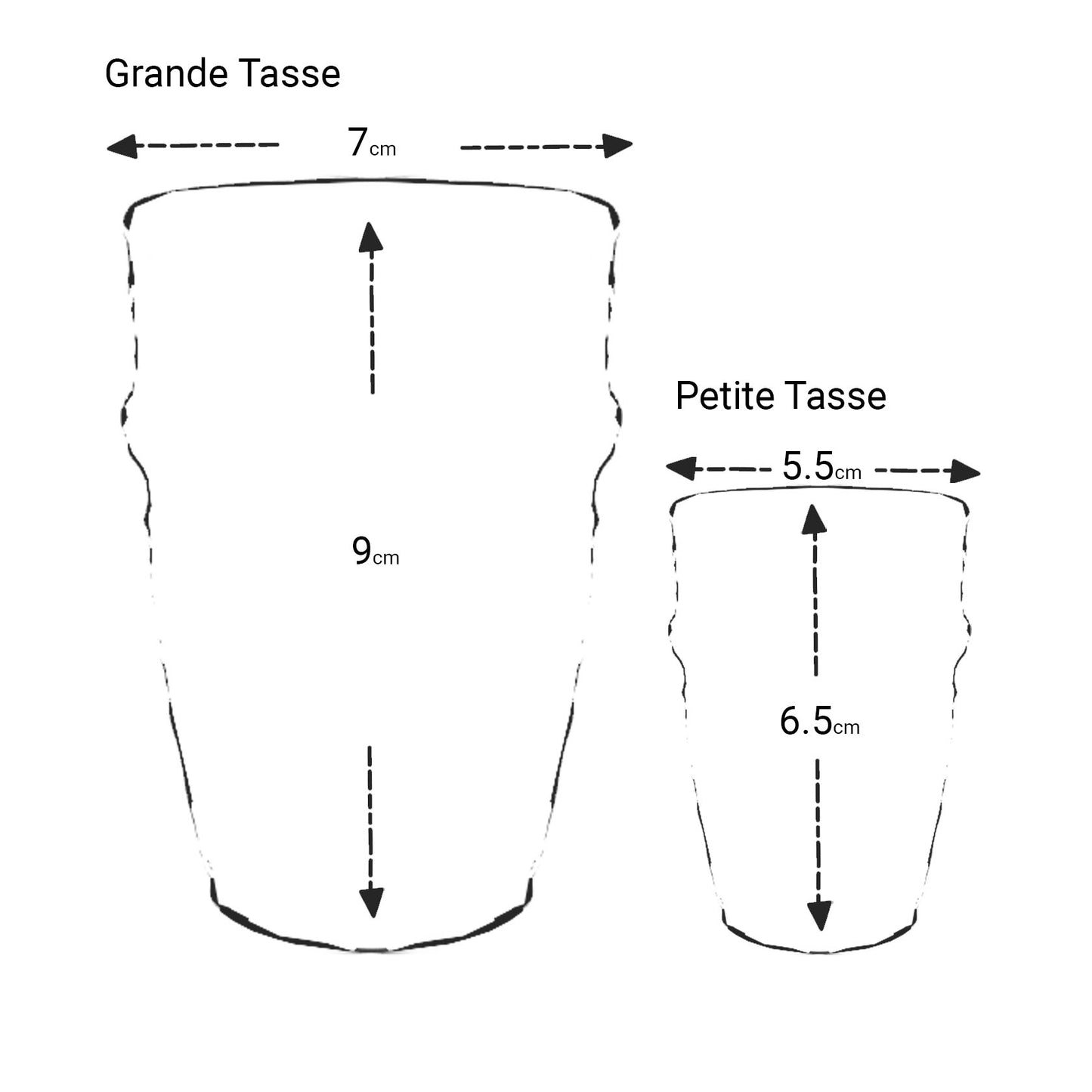 Taza blanca grabada