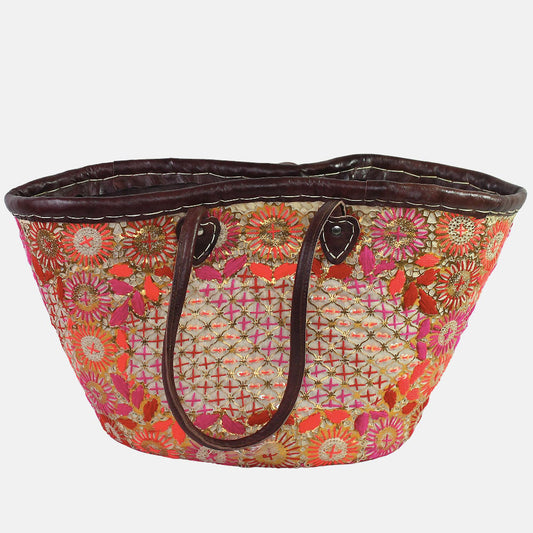 Cesta de mimbre de frambuesa