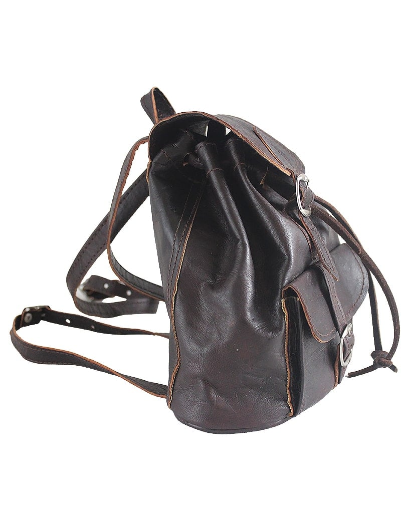 Mochila de cuero infantil vintage