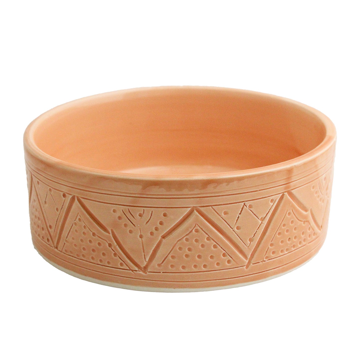 Ensaladera grabada Nomade beige
